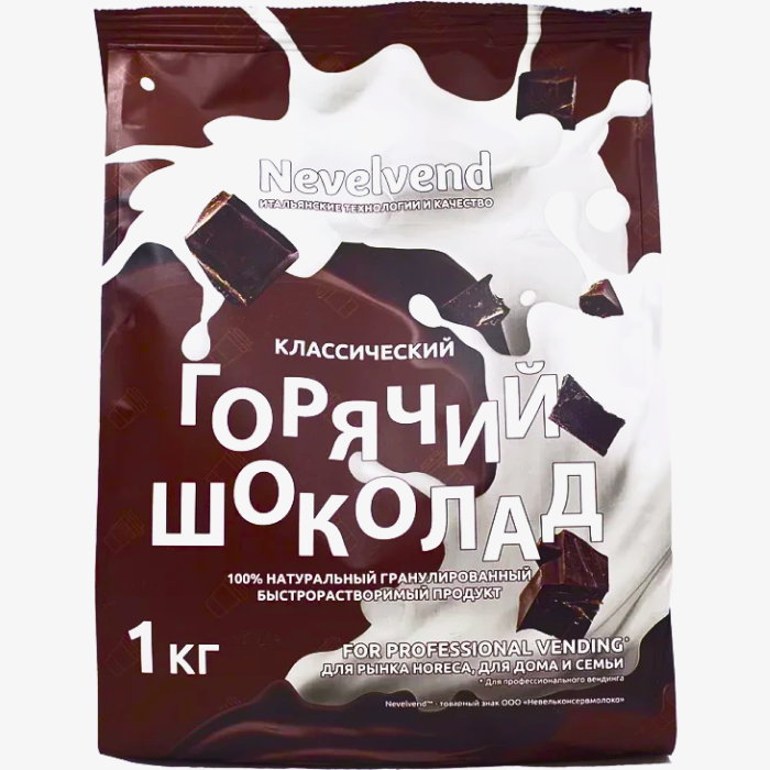 Горячий шоколад NEVELVEND гранулированный, 1 кг